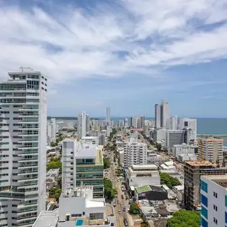 Espectacular Duplex En Bocagrande Con Vista Al Mar Y La Bahia Apartamento *